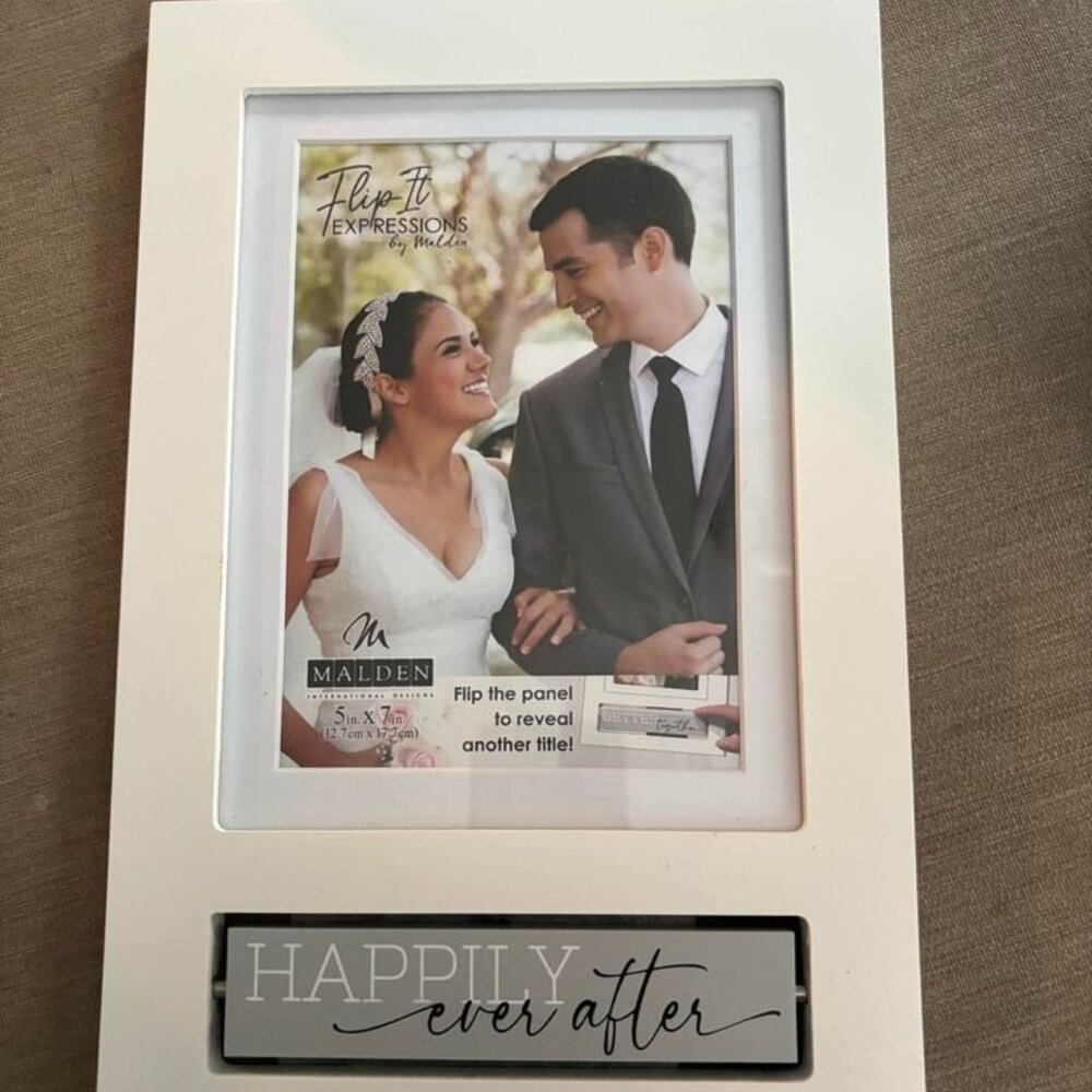 NEW, NEVER USED: Happily Ever After/ Better Together Wedding Picture Frame